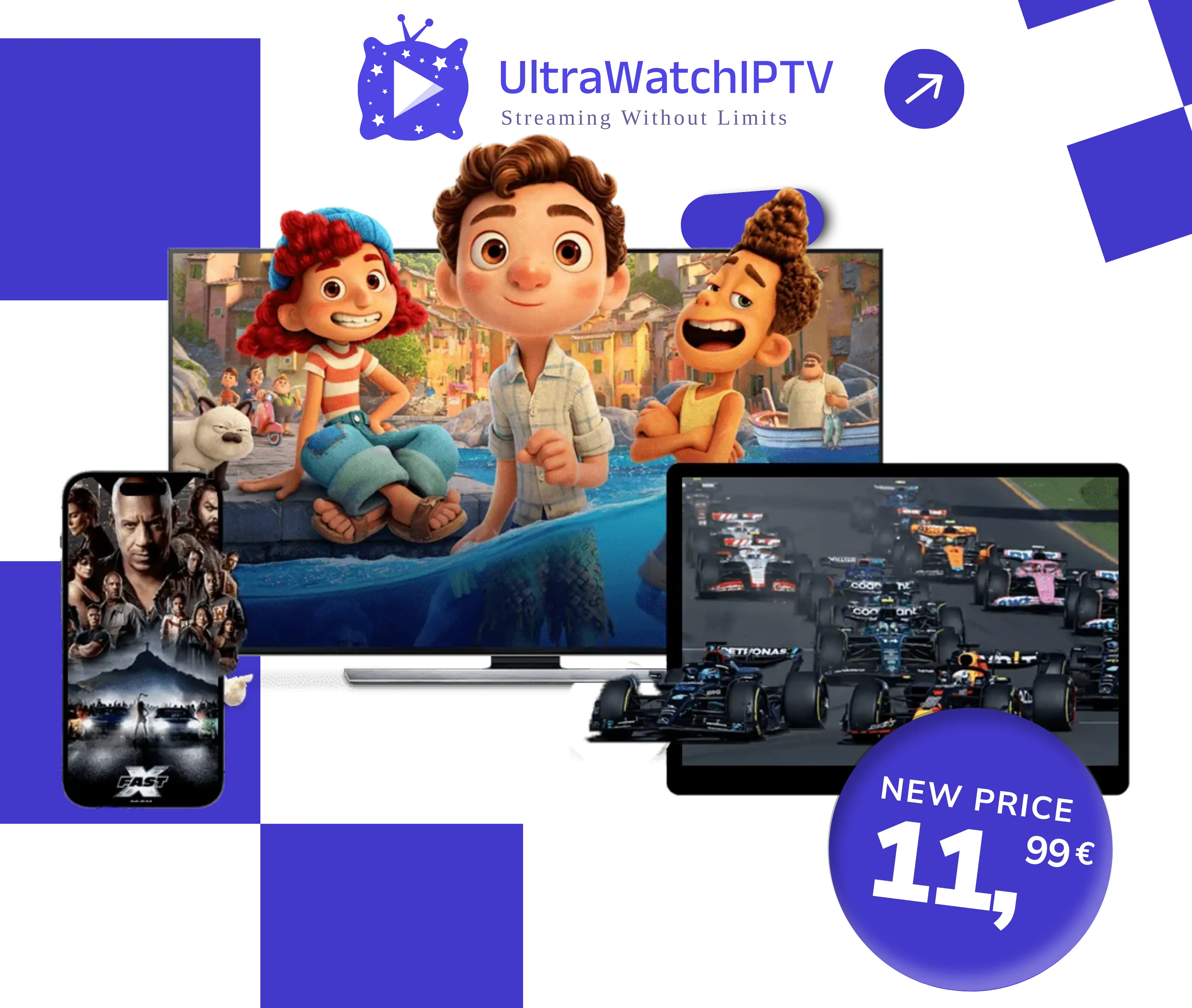 Abonnement IPTV service streaming sur Smart TV et appareils mobiles